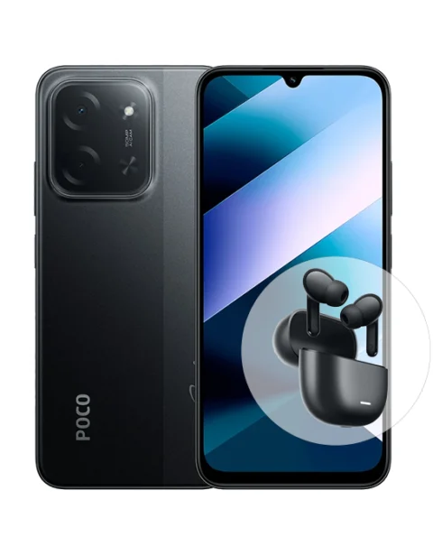 negro Xiaomi POCO C85 256/8GB + Xiaomi Redmi Buds 8 Lite