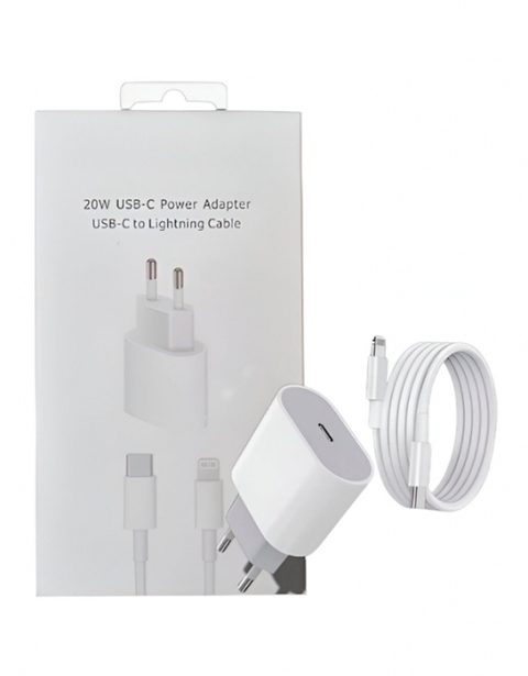 Combo Cargador 20w + Cable Usb Lightning 1 Metro