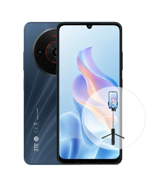 negro ZTE Blade A76 5G 128/4GB + Palo de selfie